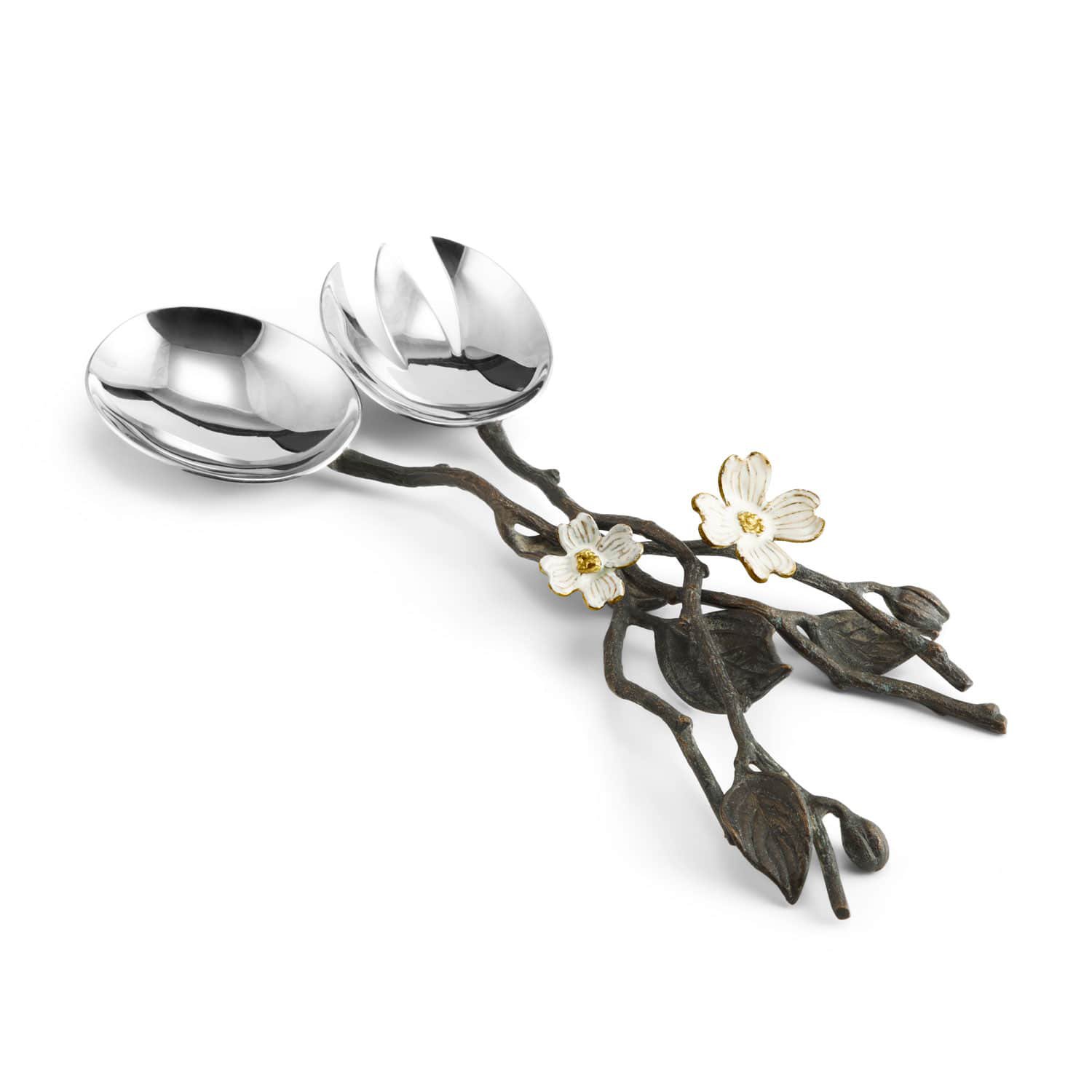 Dogwood Serving Set by Michael Aram luxury wedding registry ideas